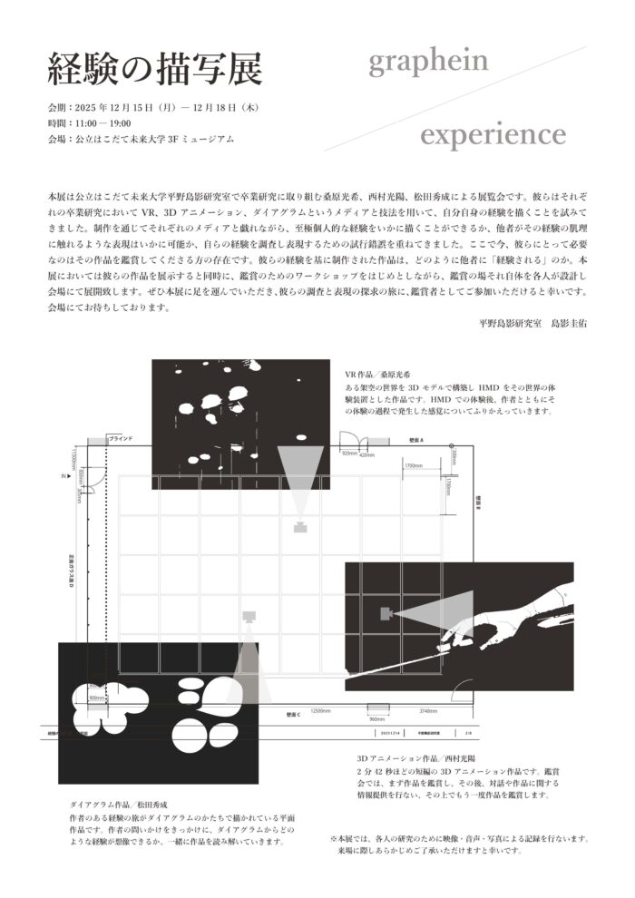 「経験の描写展」の開催のイメージ画像