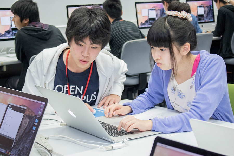 プログラミング体験の様子