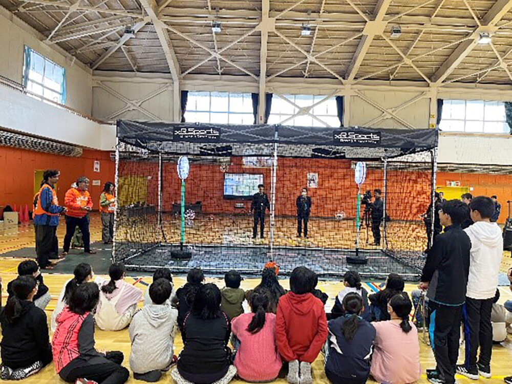 エキシビションマッチの様子